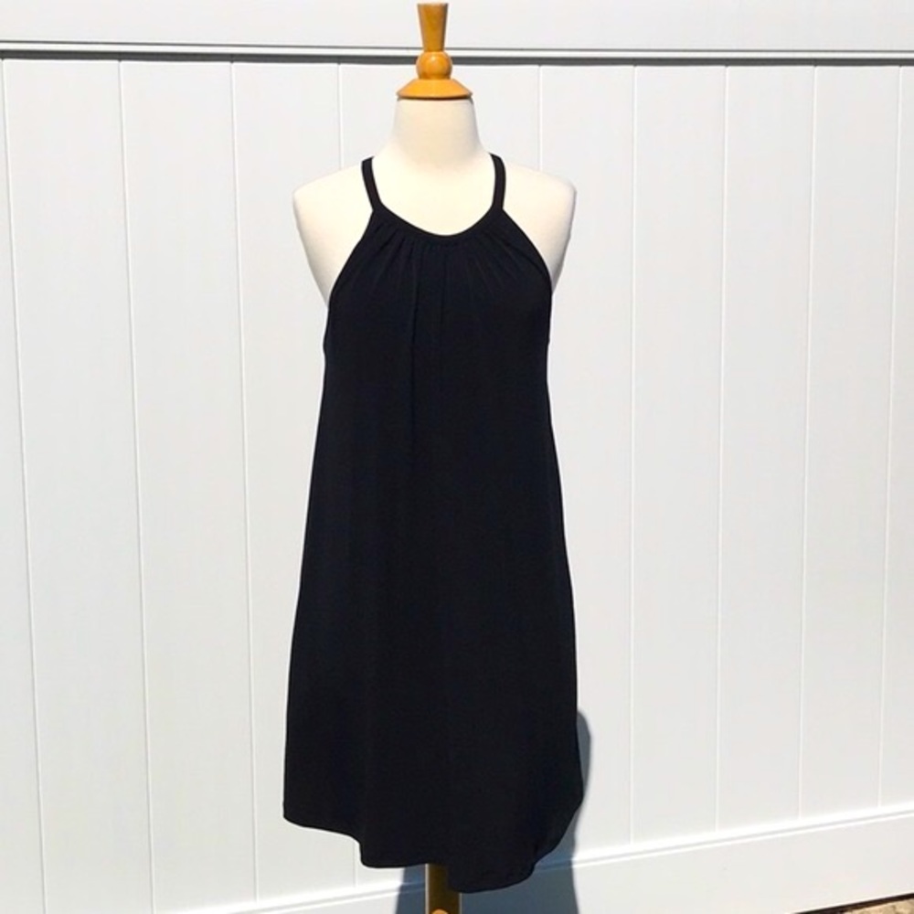 NWOT Nicole Miller Black  Halter Dress Size Medium